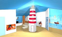 Világítótorony a tetőtérben